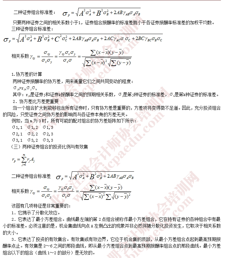 2016年注會財管預習重要知識點