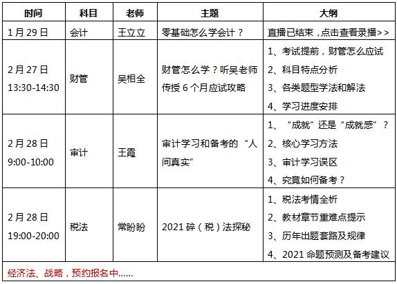 注會免費課